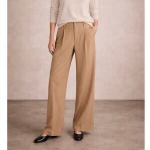 Vince Camel High Rise Wide Leg Trousers Size 4 Pants 31 Inseam